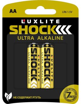 Батарейки Luxlite Shock (GOLD) типа АА - 2 шт.