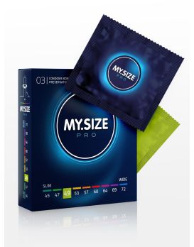 Презервативы MY.SIZE №3 размер 49 - 3 шт.