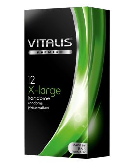 Презервативы увеличенного размера VITALIS premium №12 X-Large - 12 шт.