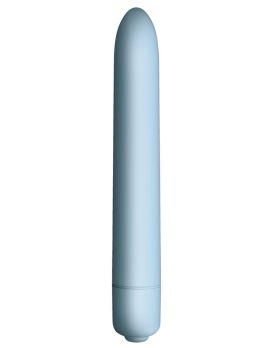 Голубой мини-вибратор Sugar Blue - 14,2 см.