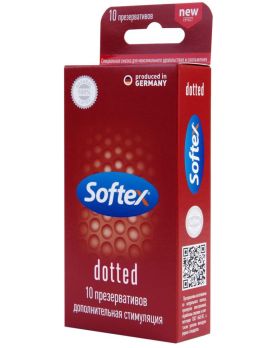 Презервативы с дополнительной стимуляцией Softex Dotted - 10 шт.