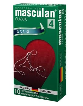 Розовые презервативы Masculan Classic XXL увеличенного размера - 10 шт.