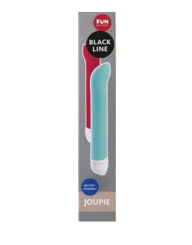 Чёрный мини-вибратор Joupie - 18,2 см.