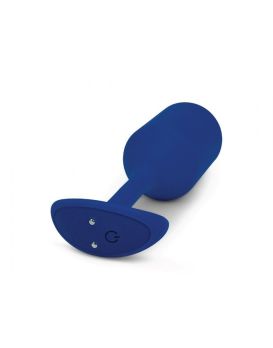 Синяя пробка для ношения с вибрацией Snug Plug 4 - 14 см.