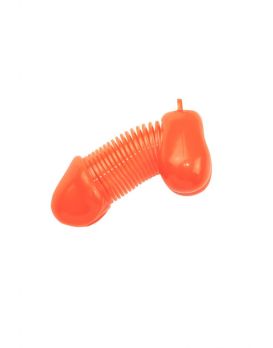 Оранжевый брелок для ключей в форме пениса
