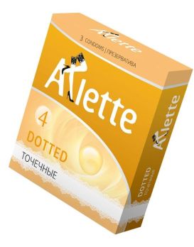 Презервативы Arlette Dotted с точечной текстурой - 3 шт.