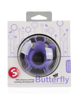 Фиолетовая вибронасадка Butterfly в форме бабочки