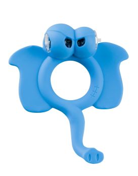 Голубое кольцо Beasty Toys Easy Elephant с вибрацией и светящимися глазами