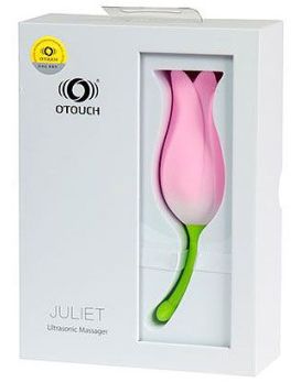 Розовый клиторальный стимулятор-тюльпан JULIET