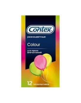Презервативы CONTEX Colour, 12 шт.