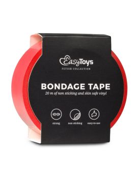Красная лента для бондажа Easytoys Bondage Tape - 20 м.