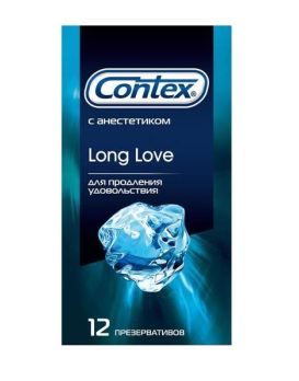 Презервативы с продлевающей смазкой Contex Long Love - 12 шт.