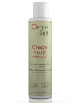 Органическое масло для массажа ORGIE Bio Grapefruit с ароматом грейпфрута - 100 мл.