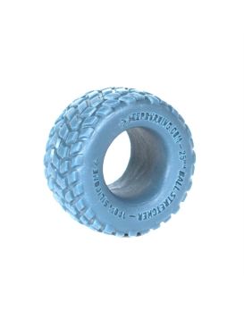 Эрекционное кольцо в форме шины из голубого силикона