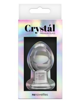 Стеклянная анальная пробка Crystal Small - 6,2 см.