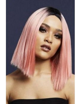 Нежно-розовый парик  Кайли