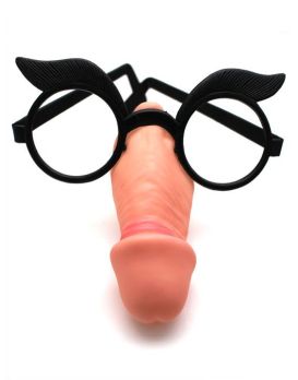 Пластиковые очки с шалуном вместо носа