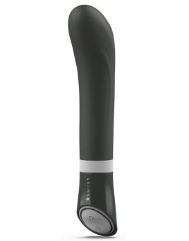 Черный G-стимулятор с вибрацией Bgood Deluxe Curve - 19,3 см.