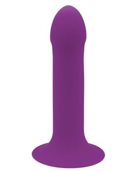 Фиолетовый дилдо на присоске  HITSENS 6 - 13,5 см.