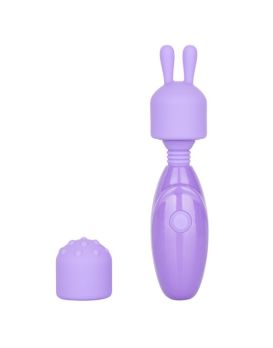 Фиолетовый мини-массажер Rechargeable Mini Massager with Attachments