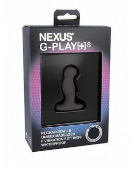 Черный анальный вибростимулятор Nexus G-Play Plus Small - 6 см.