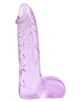 Фиолетовый фаллоимитатор Ding Dong 6  - 15,2 см.