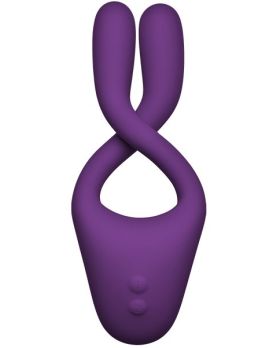 Фиолетовый вибростимулятор Bendable Multi Erogenous Zone Massager with Remote