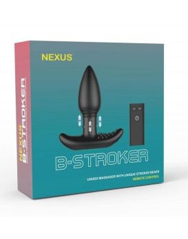 Черная анальная вибропробка Nexus B-Stroker - 13 см.