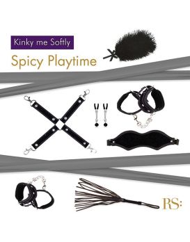 БДСМ-набор в черном цвете Kinky Me Softly