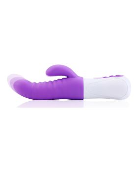 Фиолетовый вибростимулятор Purple Punch - 24 см.