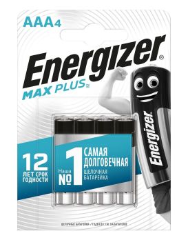 Батарейки Energizer MAX PLUS LR03/E92 AAA 1.5V - 4 шт.