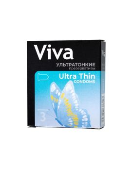 Ультратонкие презервативы VIVA Ultra Thin - 3 шт.