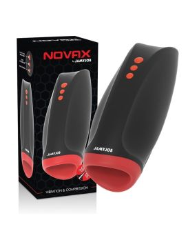 Инновационный мастурбатор Novax с вибрацией и сжатием
