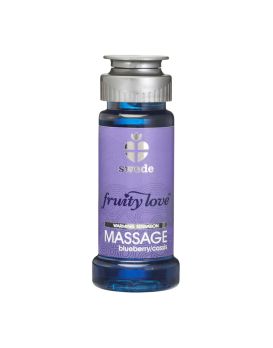 Лосьон для массажа Swede Fruity Love Massage Blueberry/Cassis с ароматом чёрной смородины и черники - 50 мл.