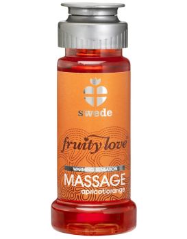 Лосьон для массажа Swede Fruity Love Massage Apricot/Orange с ароматом абрикоса и апельсина - 50 мл.