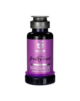 Лосьон для массажа Swede Fruity Love Massage Raspberry/Grapefruit с ароматом малины и грейпфрута - 100 мл.