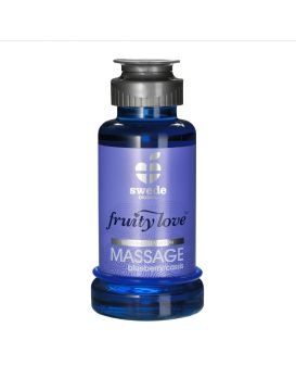 Лосьон для массажа Swede Fruity Love Massage Blueberry/Cassis с ароматом черники и чёрной смородины - 100 мл.