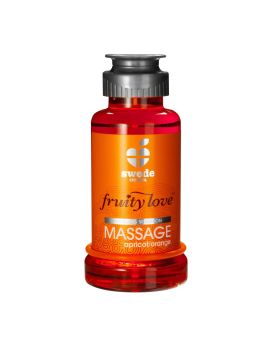 Лосьон для массажа Swede Fruity Love Massage Apricot/Orange с ароматом абрикоса и апельсина - 100 мл.