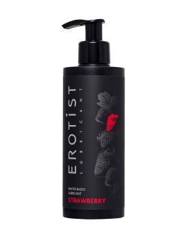 Лубрикант на водной основе Erotist Strawberry с ароматом клубники - 250 мл.