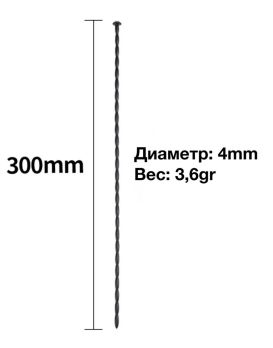 Черный уретральный стимулятор из силикона - 30 см.