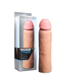 Телесная фаллическая насадка на пенис Magnum Xtender - 23 см.