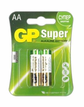 Батарейки алкалиновые GP Super Alkaline АA/LR6 - 2 шт.