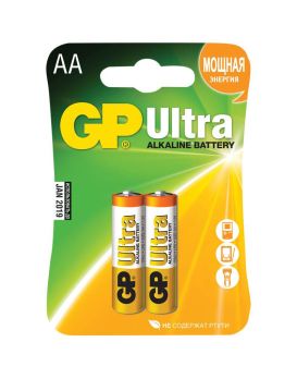 Батарейки GP Ultra Alkaline AA/LR6 15AU-CR2 - 2 шт.