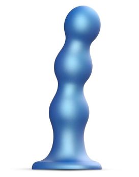 Голубая насадка Strap-On-Me Dildo Plug Balls size L