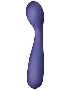 Фиолетовый вибратор для G-точки Peri Berri - 18,5 см.
