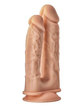 Телесный анально-вагинальный фаллоимитатор Double Penetrator - 19,5 см.