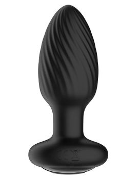 Черная анальная вибровтулка Nexus Tornado - 9,8 см.