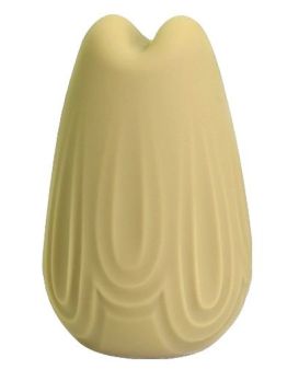 Желтый перезаряжаемый вибратор Vase - 7,4 см.