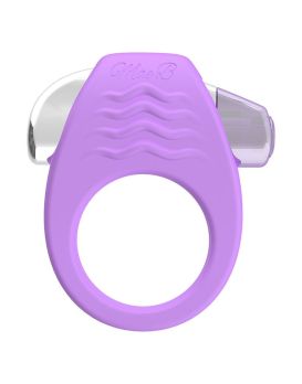 Фиолетовое эрекционное кольцо с вибрацией Stylish Soft Touch C-ring