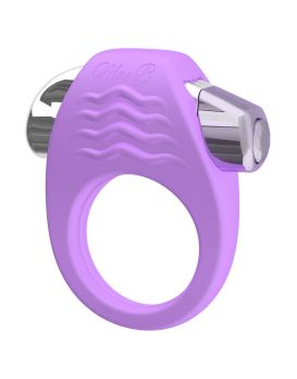Фиолетовое эрекционное кольцо с вибрацией Stylish Soft Touch C-ring